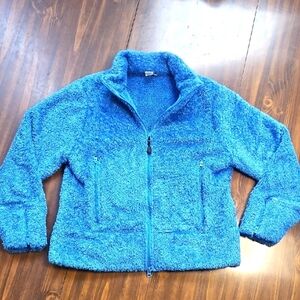 Woolrich Blue Fleece Zip-Up Jacket